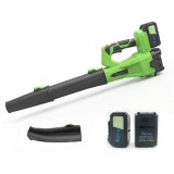 Suflanta pentru frunze cu acumulator Rovo BF811, 6 niveluri de viteza, 2 acumulatori, 21V, 4.0Ah, viteza 209 km h, 650CFM