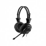 Casti audio gaming A4Tech ComforFit HS-28-1 , Peste cap , 3.5 mm Jack , Microfon , Negru