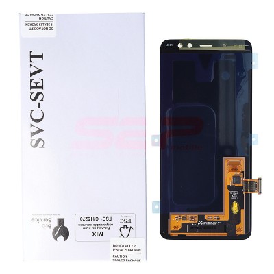 LCD+Touchscreen Samsung Galaxy A8 2018 / A530 BLACK Original Service Pack foto