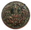 7.331 UNGARIA 1 KRAJCZAR 1886 KB, Europa, Cupru (arama)
