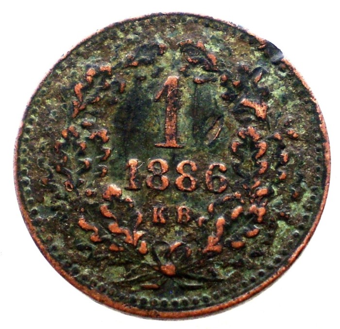 7.331 UNGARIA 1 KRAJCZAR 1886 KB