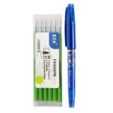 Set Roller Fashion Ball Bia 0.7mm Verde + 6 Rezerve 0.7mm - Pix Stergere Termosensibilă