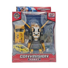 Robot transformabil in masinuta cu baterii, 7Toys