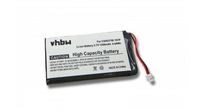 &Icirc;nlocuire baterie GPS VHBW pentru CS503759 1S1P - 1200mAh, 3.7V