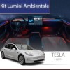 Lumini ambientale Tesla Model 3 2021-2022 set complet control telefon sau sistem original CarStore Technology