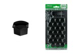 Set capace prezoane roti 21 mm negre J-TEC, set capace protectie suruburi roti, culoare neagra, dimensiune 21 mm, G21309, accesorii auto