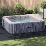 VidaXL Cască pătrată pentru piscină Negru Plastic 396 x 396 cm Durabil