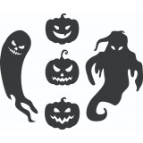 Sticker decorativ, Halloween , Negru, 73 cm, 4939ST-2