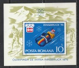 Romania 1976 - #902 Jocurile Olimpice de Iarna Innsbruck S/S 1v MNH, Nestampilat