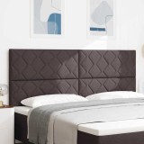 Cumpara ieftin Tablă LED Design Blocuri de Diamante Maro &icirc;nchis 200 cm Tapițată