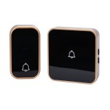 Sonerie Fara Fir/ Wireless SofiaCONCEPT&reg;, IP57, 36 Melodii, Alimentare Priza, Negru/Auriu