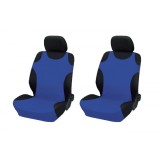Set 2 huse scaun auto, tip maieu, din poliester , albastre