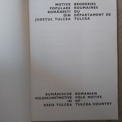 MOTIVE POPULARE ROMANESTI DIN TULCEA.1982 foto