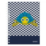 CAIET A5 100F SPIRALA DUBLA PATRATELE COPERTA TARE CUTE ANIMALS MOTIV, Herlitz