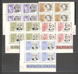 Romania.1963 Aniversari personalitati bloc 4 TR.41