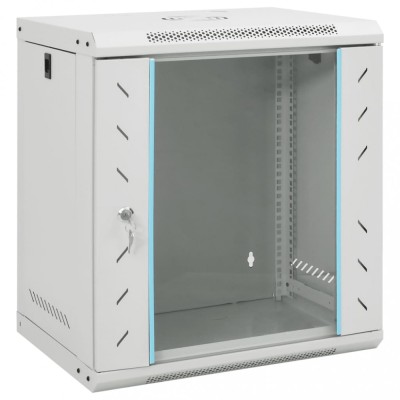 vidaXL Dulap de server montat pe perete, 12U, 19&amp;quot; IP20, 53x40x60 cm foto