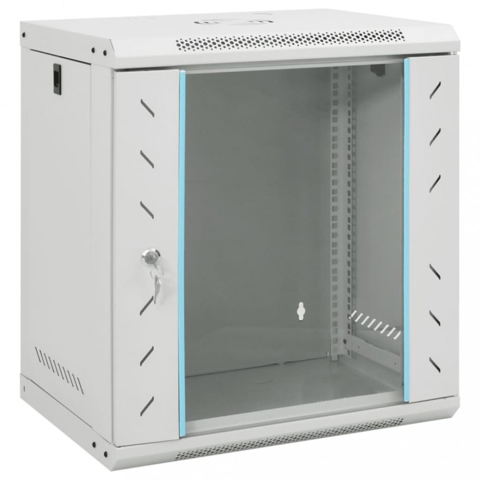 vidaXL Dulap de server montat pe perete, 12U, 19&quot; IP20, 53x40x60 cm