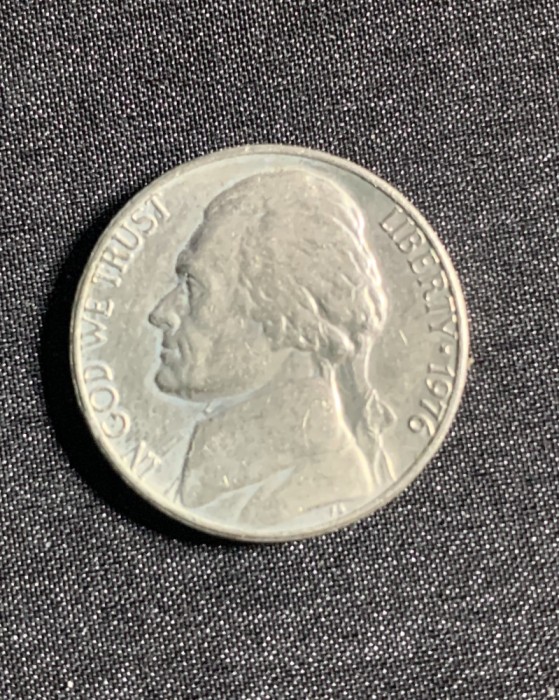 Moneda five cents 1976 USA