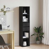 Cumpara ieftin Bibliotecă modulară, stejar negru, 36x30x171 cm, lemn prelucrat