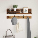 vidaXL Răcător de paltoane montat pe perete Lemn vechi 90 x 15 x 36 cm