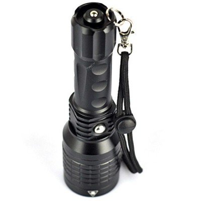 Lanterna pentru arma cu Zoom si 3 faze iluminare, laser verde incorporat foto