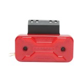 Lampa gabarit laterala LED cu suport 12V-24V rosie 2 functii, model X NEON, 30 LED-uri 110x52x16mm Breckner Germany