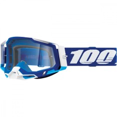 Ochelari cross/atv 100% Racecraft 2 Blue lentila clara culoare rama albastru/alb Cod Produs: MX_NEW 26012893PE foto