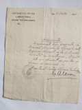 Adeverinta profesie Inginer chimist emisa de Universitatea Iasi 1938 / CD1P