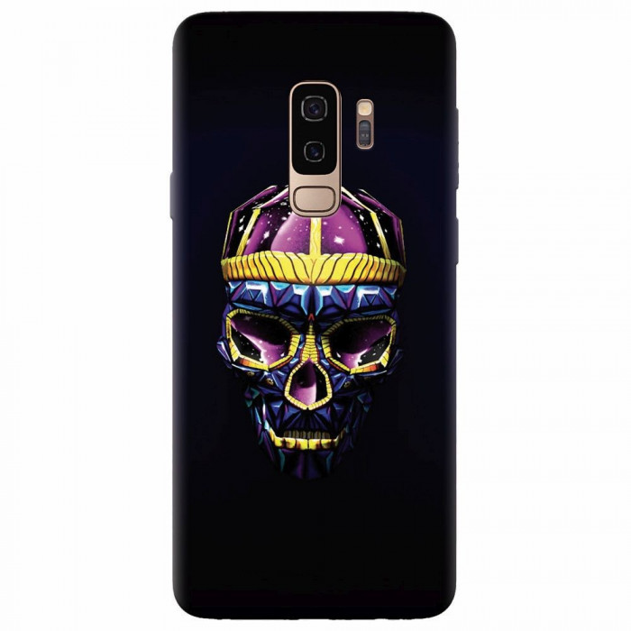 Husa silicon pentru Samsung S9 Plus, Colorfull Skull