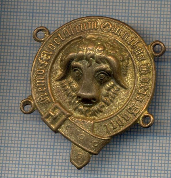 AX 88 MEDALIE-PLACHETA- MASONICA ? -NEMO MORTALIUM OMNIBUS LOCIS HAPTIT ?
