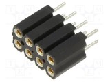 Conector FISCHER ELEKTRONIK şiruri pini soclu mamă PIN 8 drept 2,54mm THT 2x4