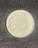 Moneda 10 rappen 1944 Elvetia, Europa