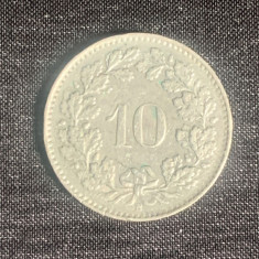 Moneda 10 rappen 1944 Elvetia