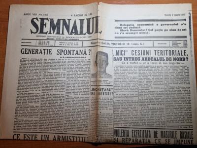 semnalul 6 ianuarie 1945-iuliu maniu este sanatos,art. al 2-lea razboi mondial foto