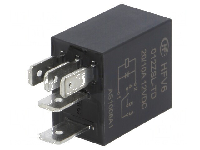 Releu electromagnetic SPDT 12VDC 30A pentru autovehicule