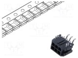 Conector cablu-placă MOLEX Micro-Fit 3.0 6 pini 3mm tată soclu