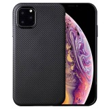 Cumpara ieftin Husa pentru Apple iPhone 11, GloMax Perfect Fit cu insertii de carbon negru, MyStyle