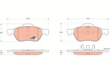 TRW GDB1540 COTEC set placute frana,frana disc