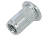 Piuliță nit M6 oțel 9mm 17mm 20buc