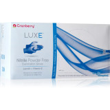 Cumpara ieftin Cranberry Luxe Azure mănuși din nitril, fără pudră, cu lanolină și vitamina E mărime S 2x150 buc