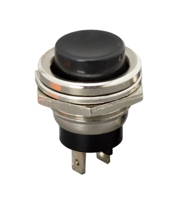 Buton 1 circuit 2A 250V OFF-ON fara retinere negru 09065FK foto