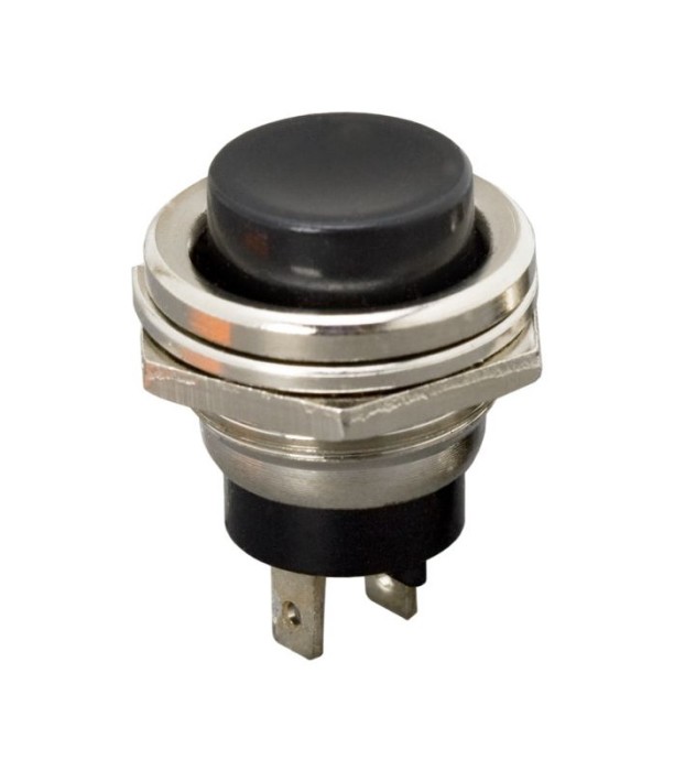 Buton 1 circuit 2A 250V OFF-ON fara retinere negru 09065FK