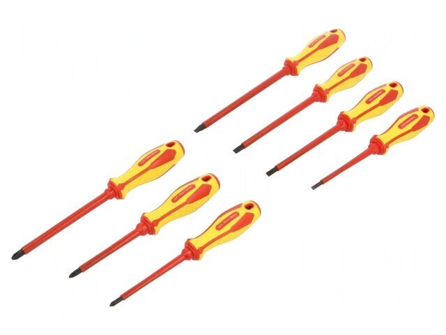 Set Șurubelnițe Izolate Phillips și Plate, 7 Bucăți