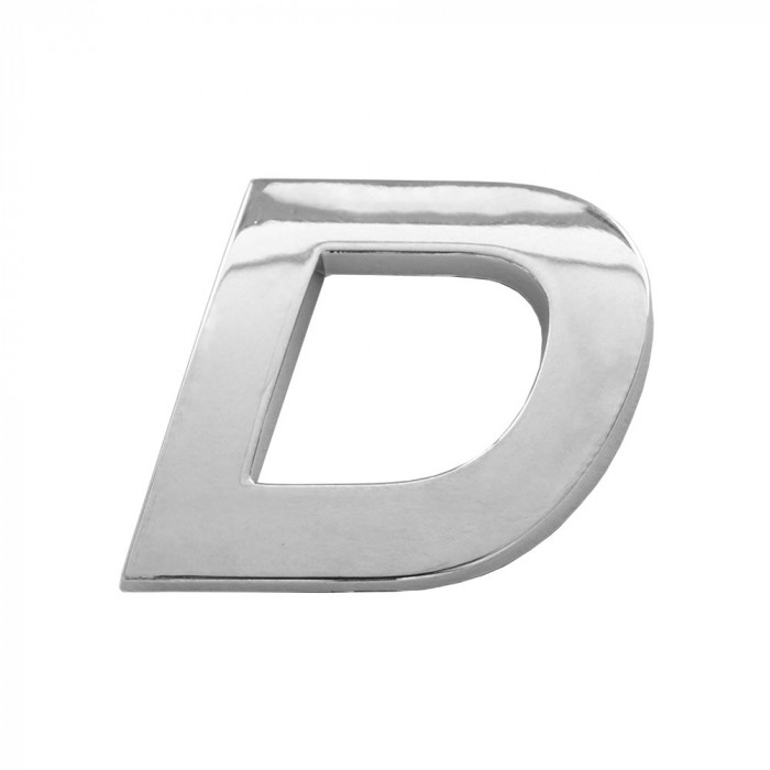 ORNAMENT AUTO 3D. LITERA D. 26 MM. CROMAT 64396