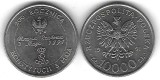POLONIA 10.000 10000 ZLOTI 1991 - 200 ANI CONSTITUTIA POLONIEI , XF++ / aUNC