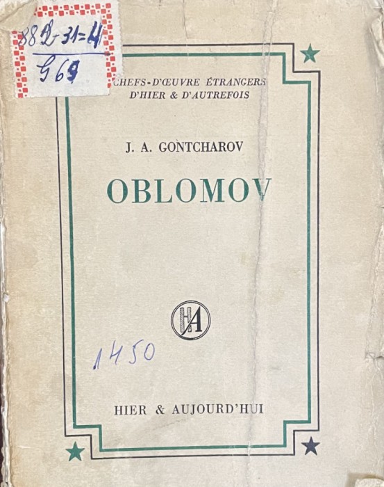 OBLOMOV de J.A. GONTCHAROV , 1949