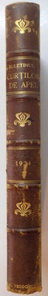 &#039;&#039;BULETINUL CURTILOR DE APEL&#039;&#039;, ANUL I 1924