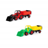 Tractor cu incarcator + remorca &ndash; Champion, 86x22x26 cm, Polesi