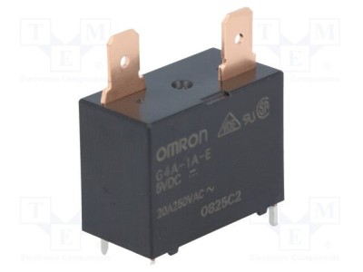 Releu electromagnetic SPST-NO 5VDC 20A OMRON foto