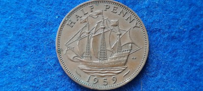 ANGLIA HALF PENNY 1959 UNC foto